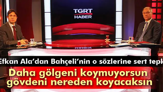 Efkan Ala: 'Daha gölgeni koymuyorsun, gövdeni nereden koyacaksın'