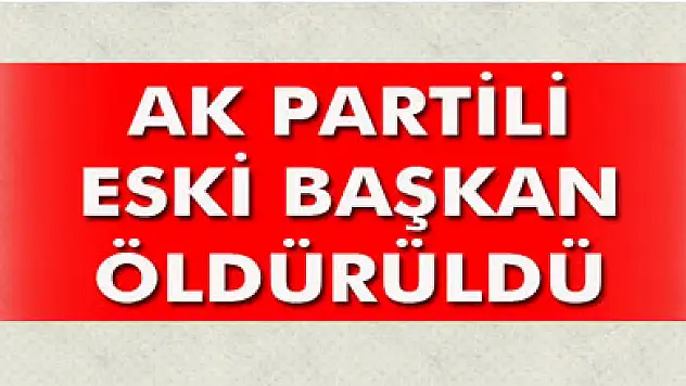 Diyarbakır'da AK Partili eski başkana silahlı saldırı