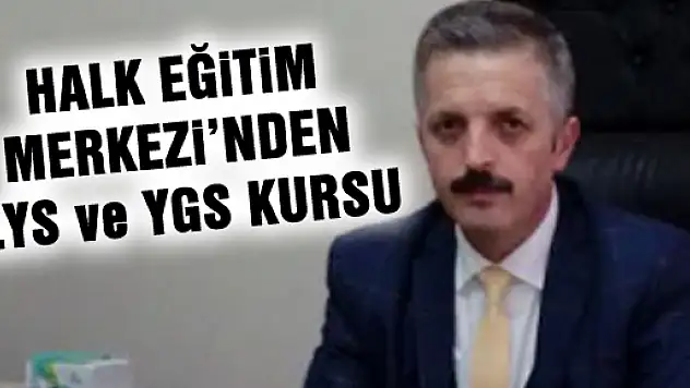 Halk Eğitim'den YGS ve LYS Hazırlık Kursu