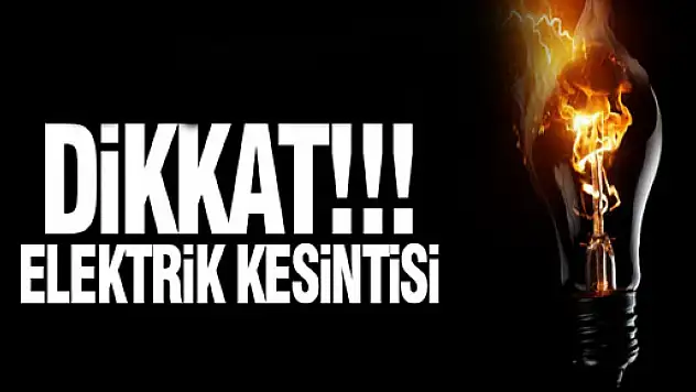 SAMSUN'DA ELEKTRİK KESİNTİSİ UYGULANACAK