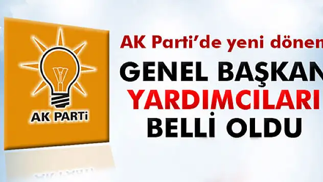 AK Parti'de Genel Başkan Yardımcıları belli oldu