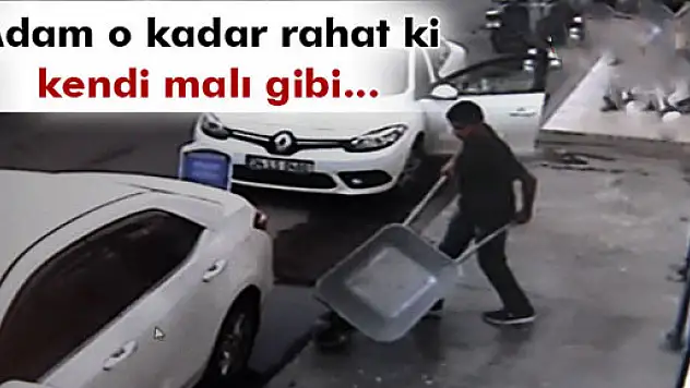 Soğukkanlı hırsız pes dedirtti