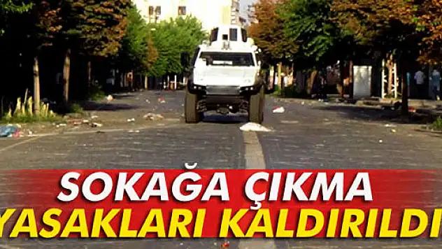 Diyarbakır'da sokağa çıkma yasakları kaldırıldı