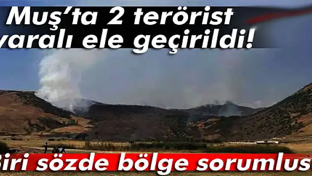 Muş'ta 2 terörist yaralı ele geçirildi