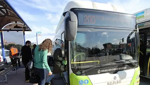 O kentte otobüsler 7 gün ücretsiz
