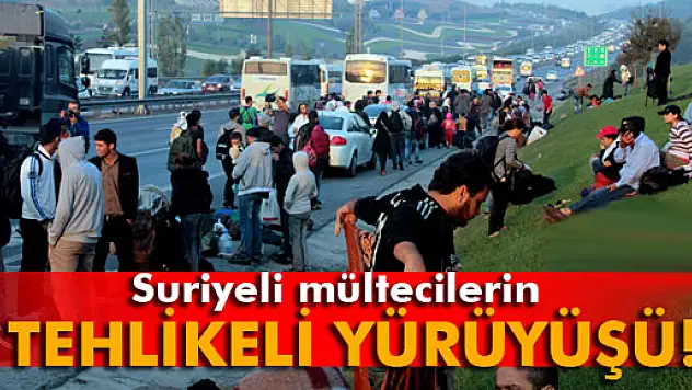 Suriyeli mültecilerin yürüyüşleri devam ediyor