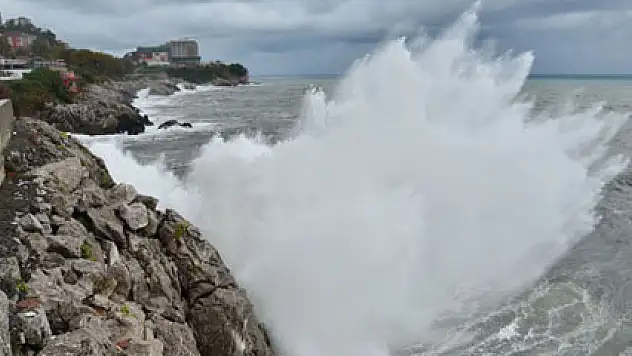 Karadeniz'de dalgalar gemileri beşik gibi salladı