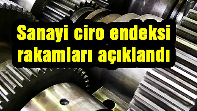 Sanayi ciro endeksi rakamları açıklandı