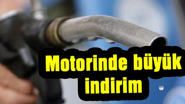 Motorinde büyük indirim