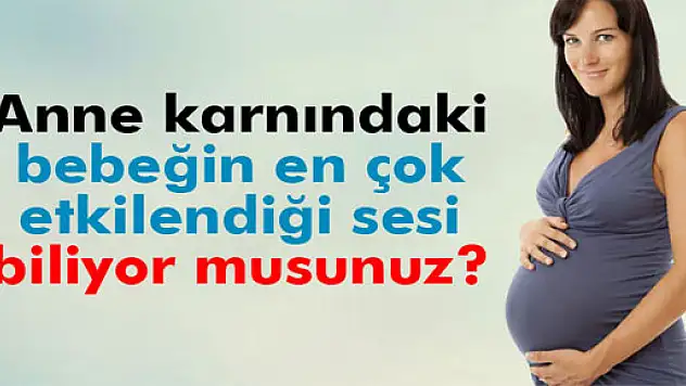 Anne karnındaki bebeğin en çok etkilendiği ses