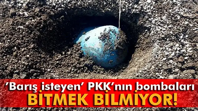 'Barış isteyen' PKK'nın bombaları bitmek bilmiyor