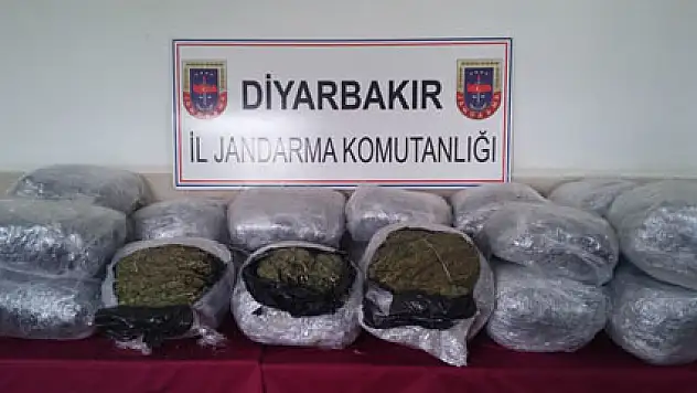 Diyarbakır'da 134,5 kilo uyuşturucu ele geçirildi