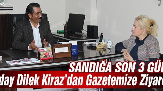 Aday Kiraz'dan gazetemize ziyaret