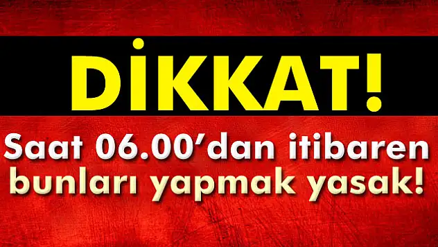 Seçim yasakları başladı