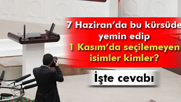 İşte Meclis'e giremeyen milletvekilleri