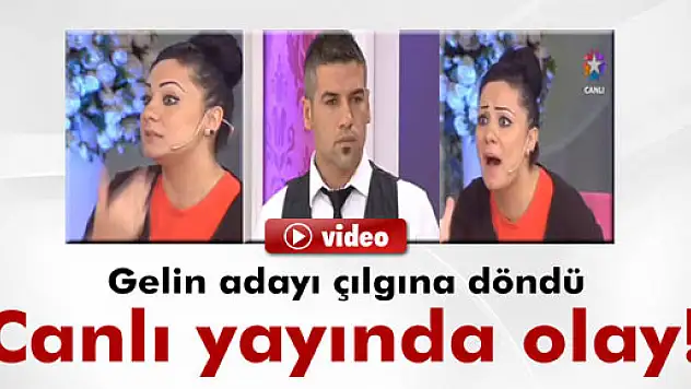 Gelin adayı damat adayının üzerine yürüdü