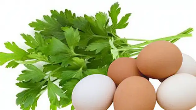 Hastalanmamak için yumurta ve maydanoz tüketin