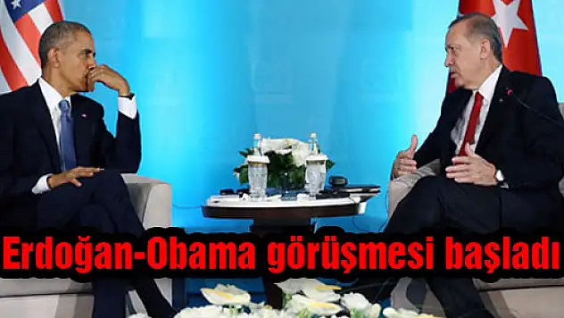 Erdoğan-Obama görüşmesi başladı