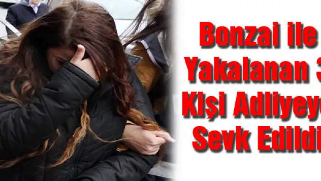 Bonzai ile Yakalanan 3 Kişi Adliyeye Sevk Edildi