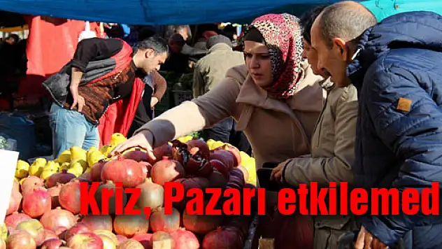 Kriz, Pazarı etkilemedi