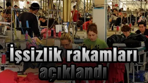 İşsizlik rakamları açıklandı