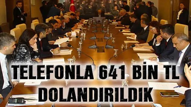 Vali İbrahim Şahin açıkladı! TELEFONLA 641 BİN TL DOLANDIRILDIK!
