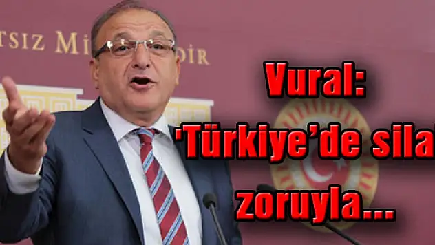 Vural: 'Türkiye'de silah zoruyla...