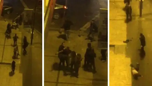 Tartıştıkları kadınları tekme tokat dövdüler