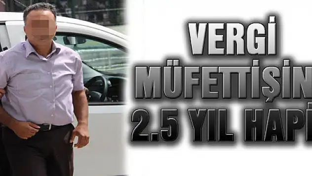 VERGİ MÜFETTİŞİNE 2.5 YIL HAPİS
