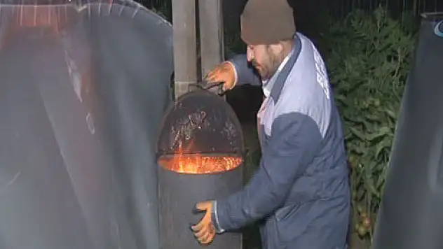 Çiftçiden don nöbeti