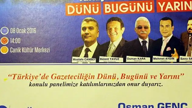 Samsun'da 'Gazeteciliğin Dünü, Bugünü, Yarını' Paneli