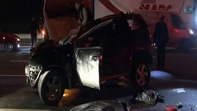 TEM'de ölümlü kaza!