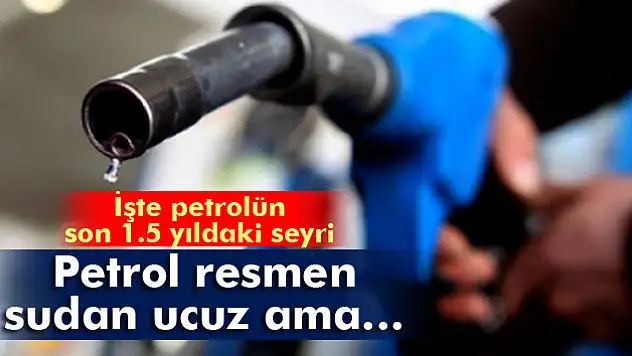 Petrol resmen sudan ucuz ama…
