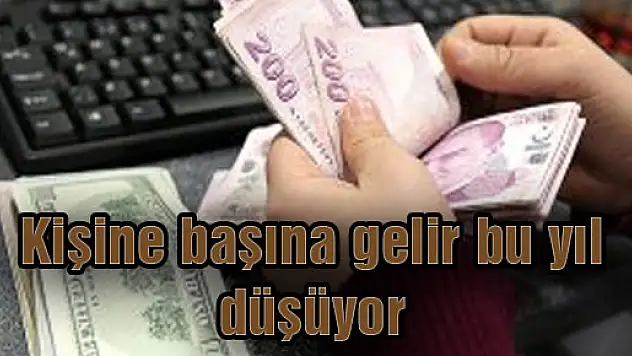 Kişi başına gelir bu yıl düşüyor