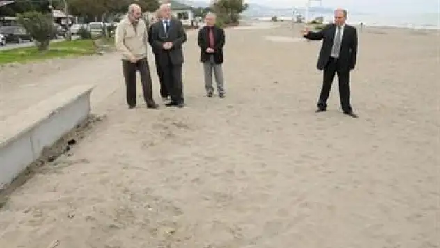 Sahile kum bariyerleri yapılacak