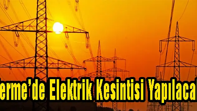 Terme'de Elektrik Kesintisi