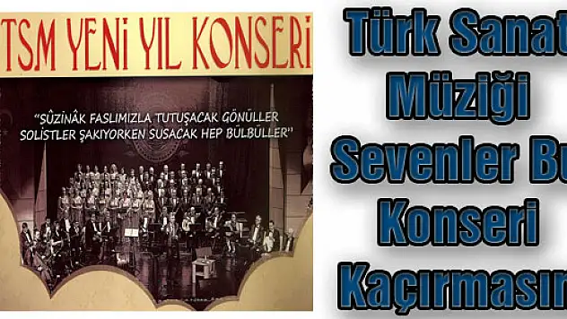 Türk Sanat Müziği Sevenler Bu Konseri Kaçırmasın