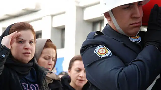 Rüzgar Çetin'in çarparak ölümüne neden olduğu şehit polis için tören