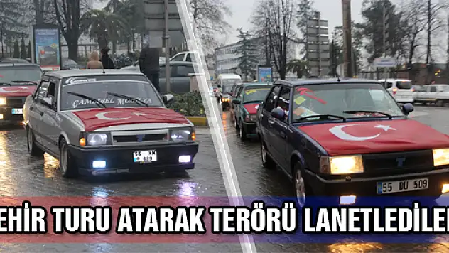 ŞEHİR TURU ATARAK TERÖRÜ LANETLEDİLER!