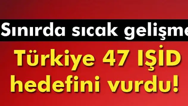 Halep'in kuzeyindeki IŞİD hedeflerine top atışı