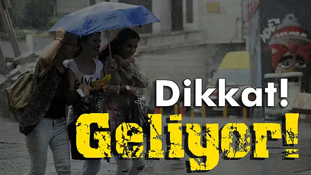 Yağışlı hava geliyor