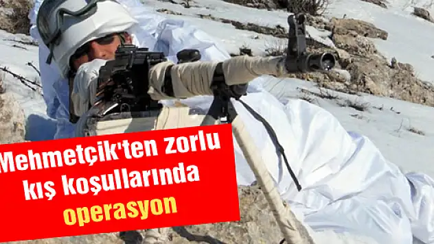 Mehmetçik'ten zorlu kış koşullarında operasyon