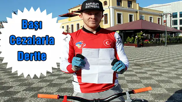 Krobat Bisikletçinin Başı Cezalarla Dertte