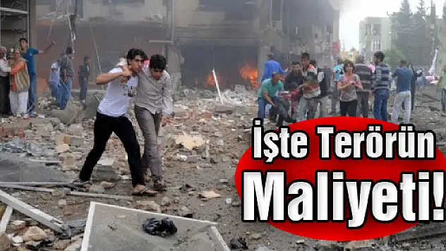 İşte terörün maliyeti!