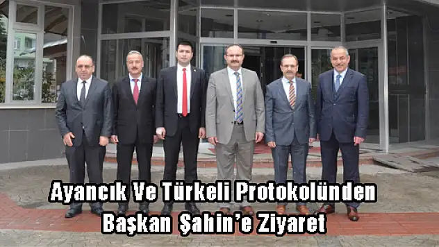 Ayancık Ve Türkeli Protokolünden Başkan Şahin'e Ziyaret