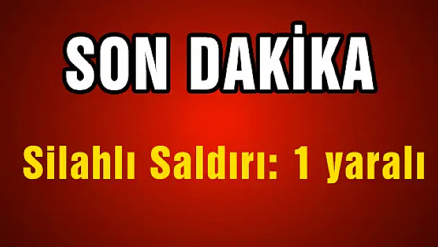 Silahlı Saldırı: 1 Yaralı