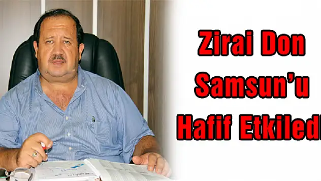ZİRAİ DON SAMSUN'U HAFİF ETKİLEDİ