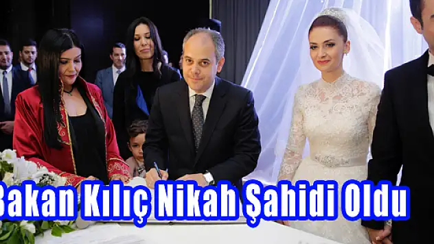 Gençlik Ve Spor Bakanı Akif Çağatay Kılıç Nikah Şahidi Oldu