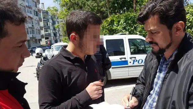 3 BİN 700 LİRALIK CEP TELEFONU GASPI