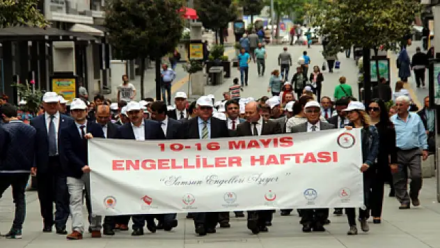 'Samsun Engelleri Aşıyor' Yürüyüşü 